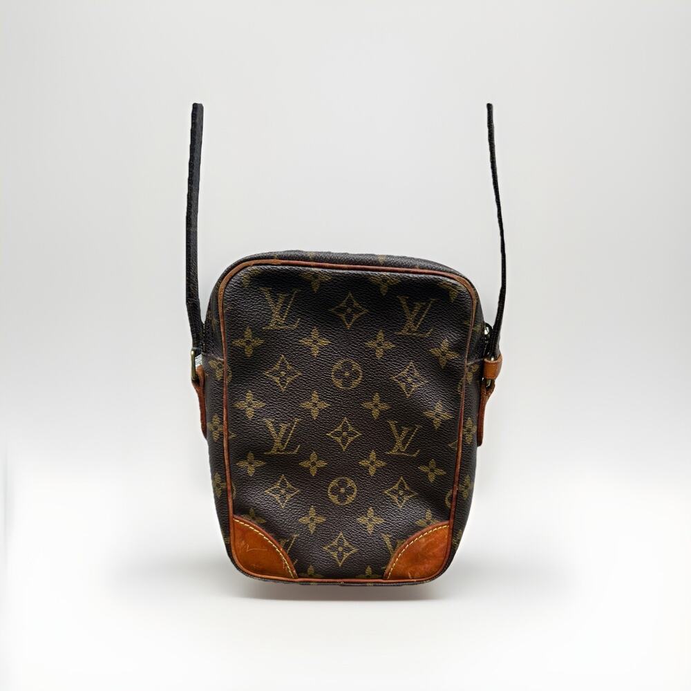Authentic LOUIS VUITTON LV Monogram Leather DANUBE Crossbody Bag France